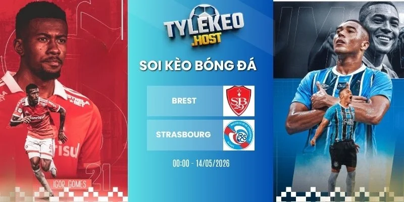 Ty le keo Brest vs Strasbourg - Ligue 1, 14/05/2026
